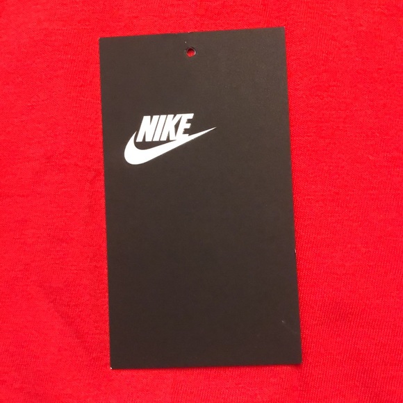 NIKE SQUIGGLES UNIVERSITY RED LONG SLEEVE TEE LARGE - Picture 10 of 11